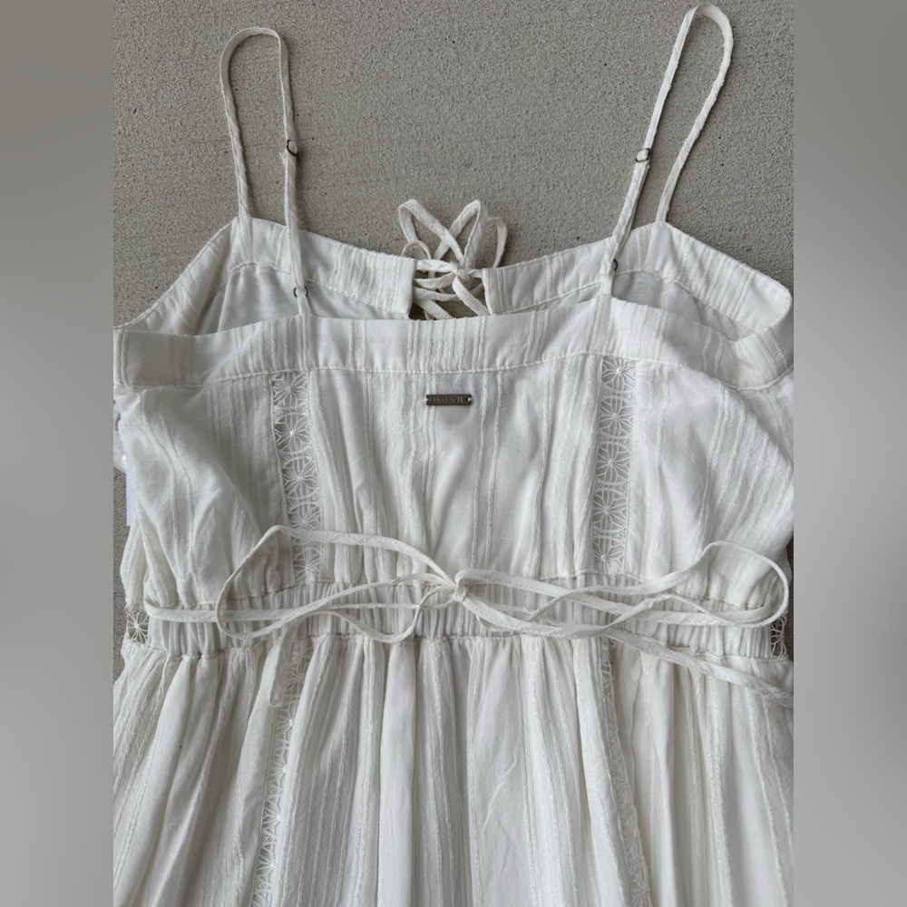 Hurley Alice Midi Dress Lace White Small - Picture 6 of 10
